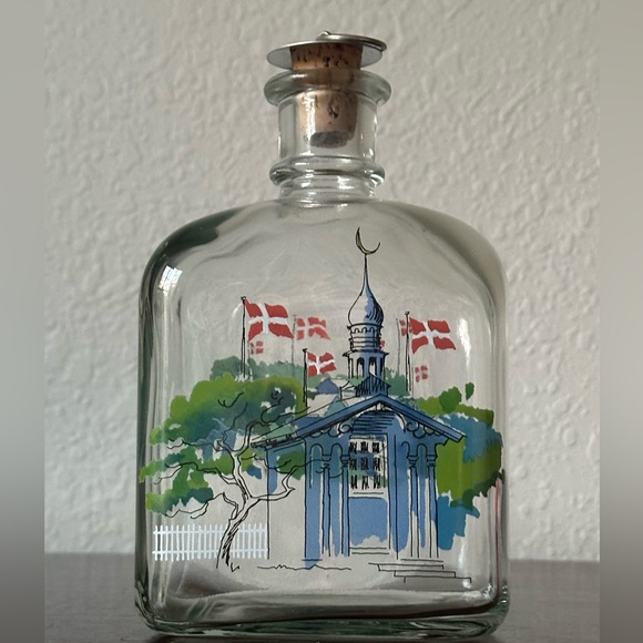Vintage Holmegaard glass bottle. Made in Denmark 1983. - Picture 4 of 8